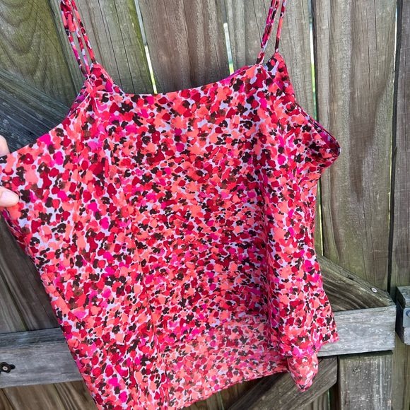 👗Nine West Vibrant Pink Floral Camisole - Picture 6 of 7